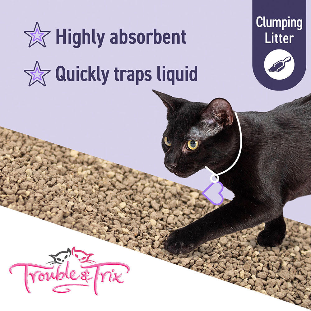 TROUBLE & TRIX Clumping Cat Litter - Lavender Scent