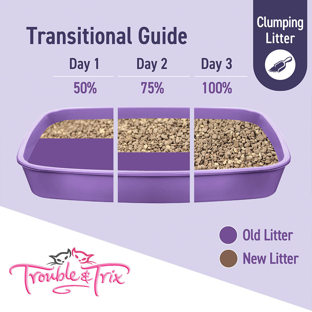 TROUBLE & TRIX Clumping Cat Litter - Lavender Scent