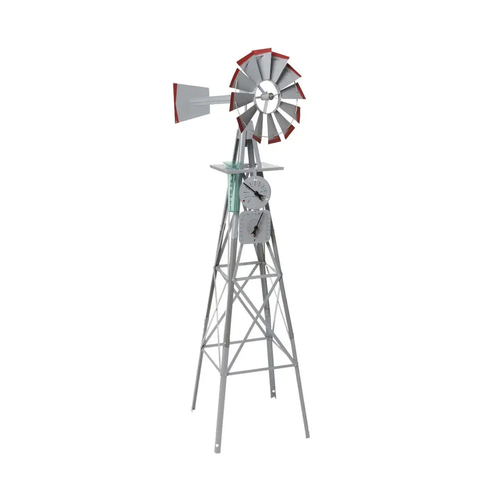 BUILT Windmill with Weather Station Grey 2400mm