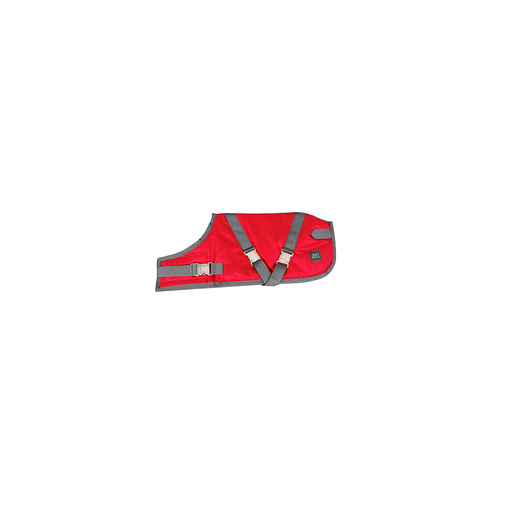 ZEEZ Supreme Dog Coat Ruby Red/Grey