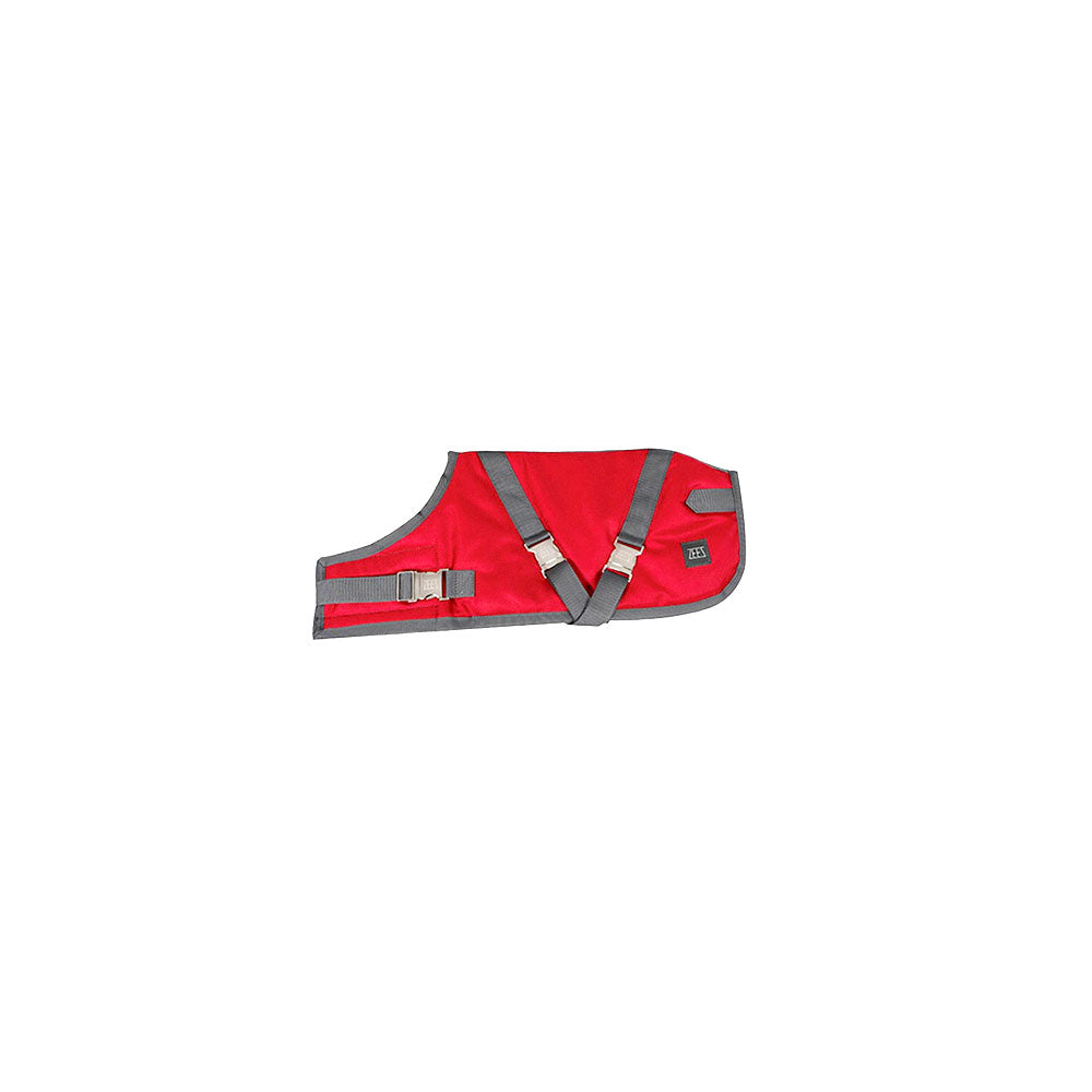ZEEZ Supreme Dog Coat Ruby Red/Grey