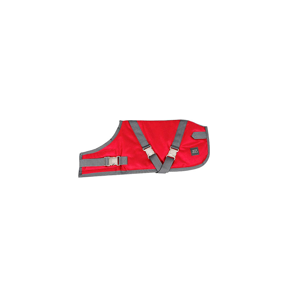 ZEEZ Supreme Dog Coat Ruby Red/Grey