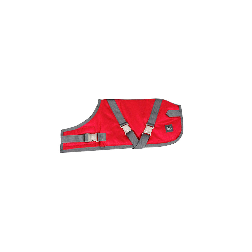 ZEEZ Supreme Dog Coat Ruby Red/Grey