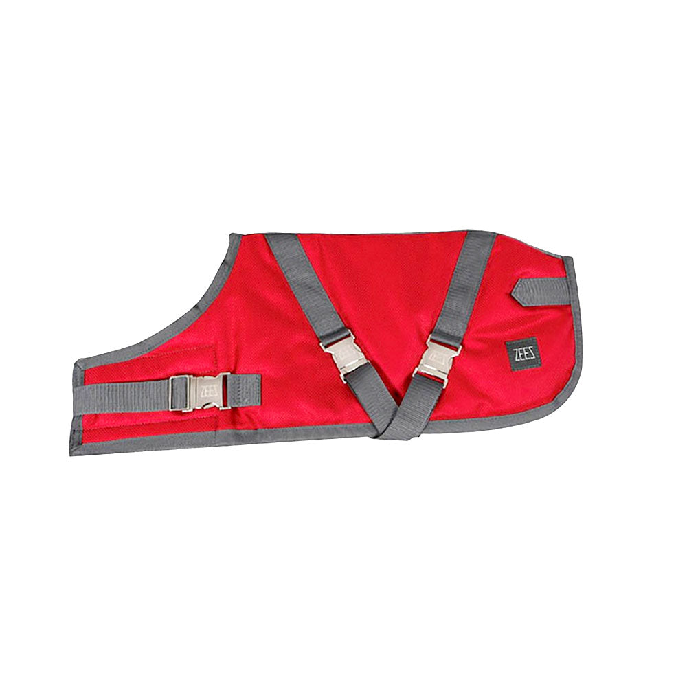 ZEEZ Supreme Dog Coat Ruby Red/Grey