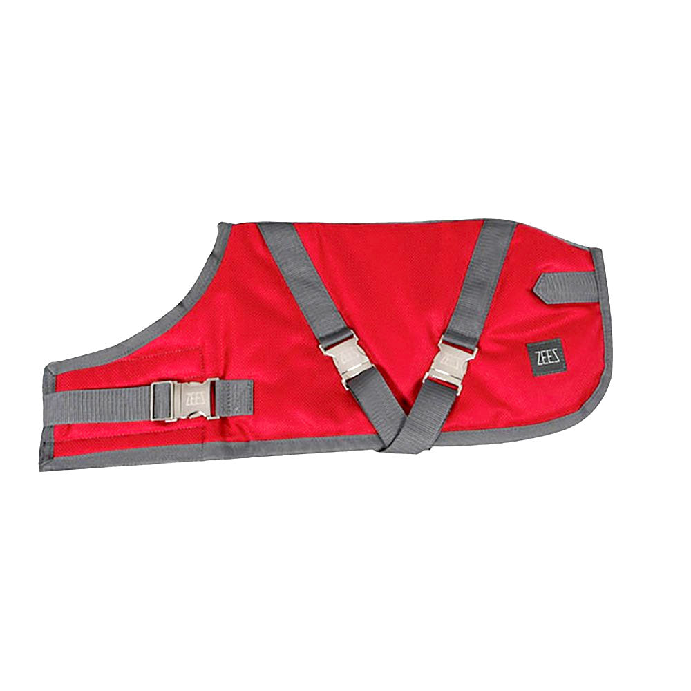 ZEEZ Supreme Dog Coat Ruby Red/Grey