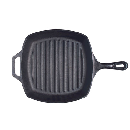 LODGE 10.5 Inch Square Cast Iron Grill Pan