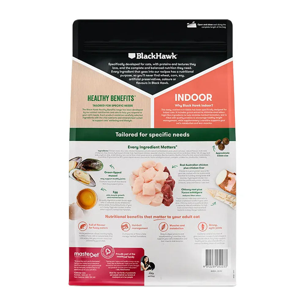 BLACK HAWK Healthy Benefits Indoor Chicken Adult Cat