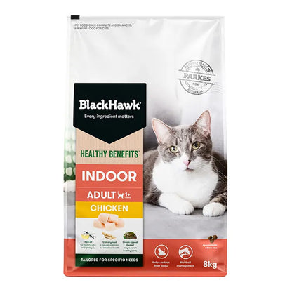 BLACK HAWK Healthy Benefits Indoor Chicken Adult Cat