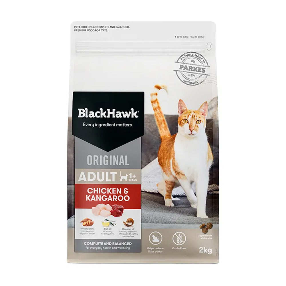BLACK HAWK Chicken & Kangaroo Original Adult Cat Food