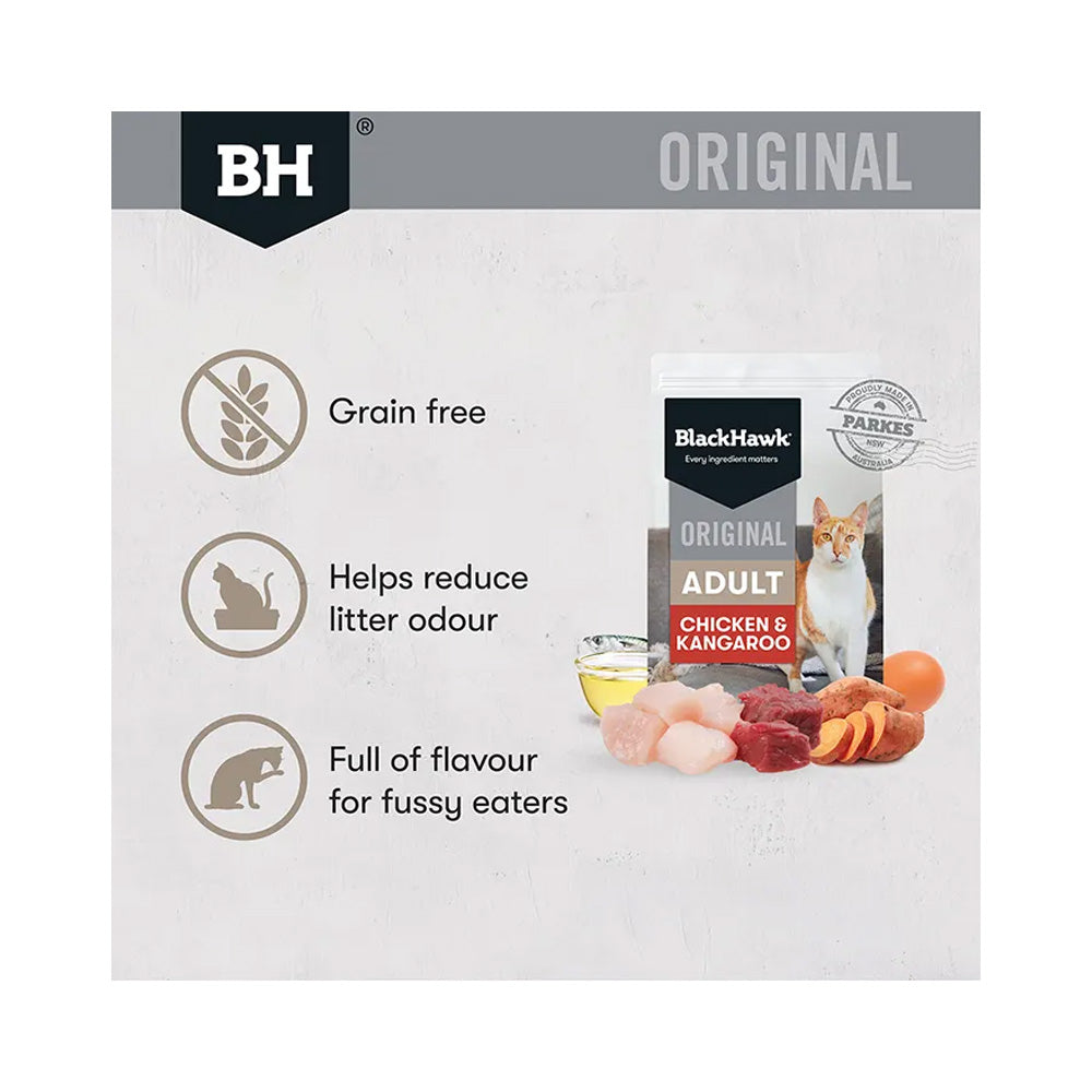 BLACK HAWK Chicken & Kangaroo Original Adult Cat Food