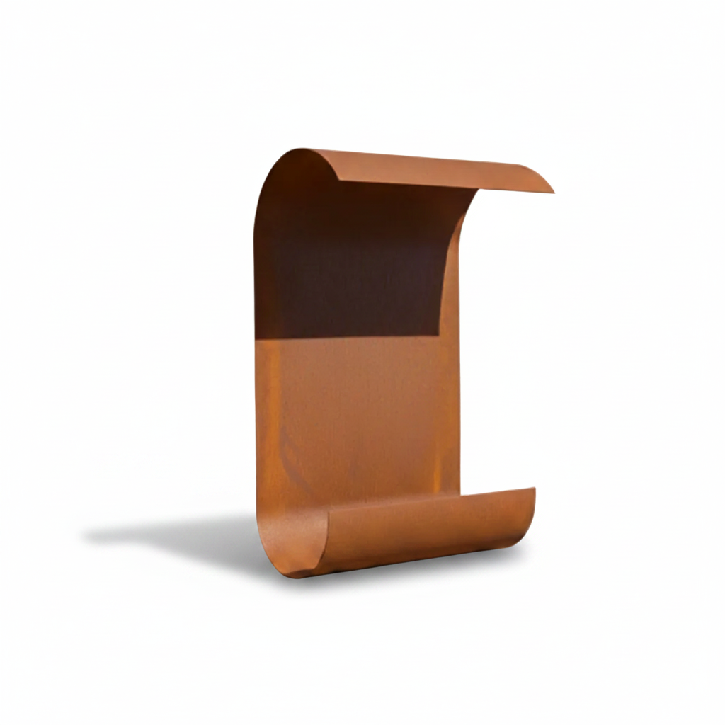 Corten Steel Wall Fireplace