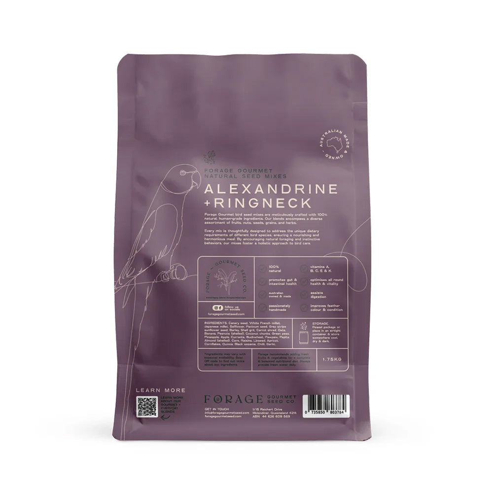 FORAGE GOURMET BIRD SEED Alexandrine & Ringneck