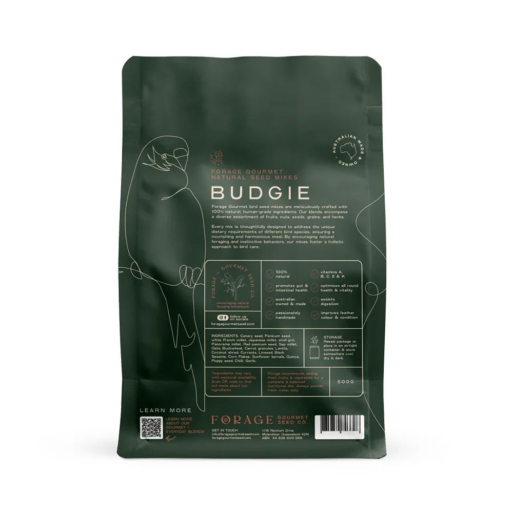 FORAGE GOURMET BIRD SEED Budgie