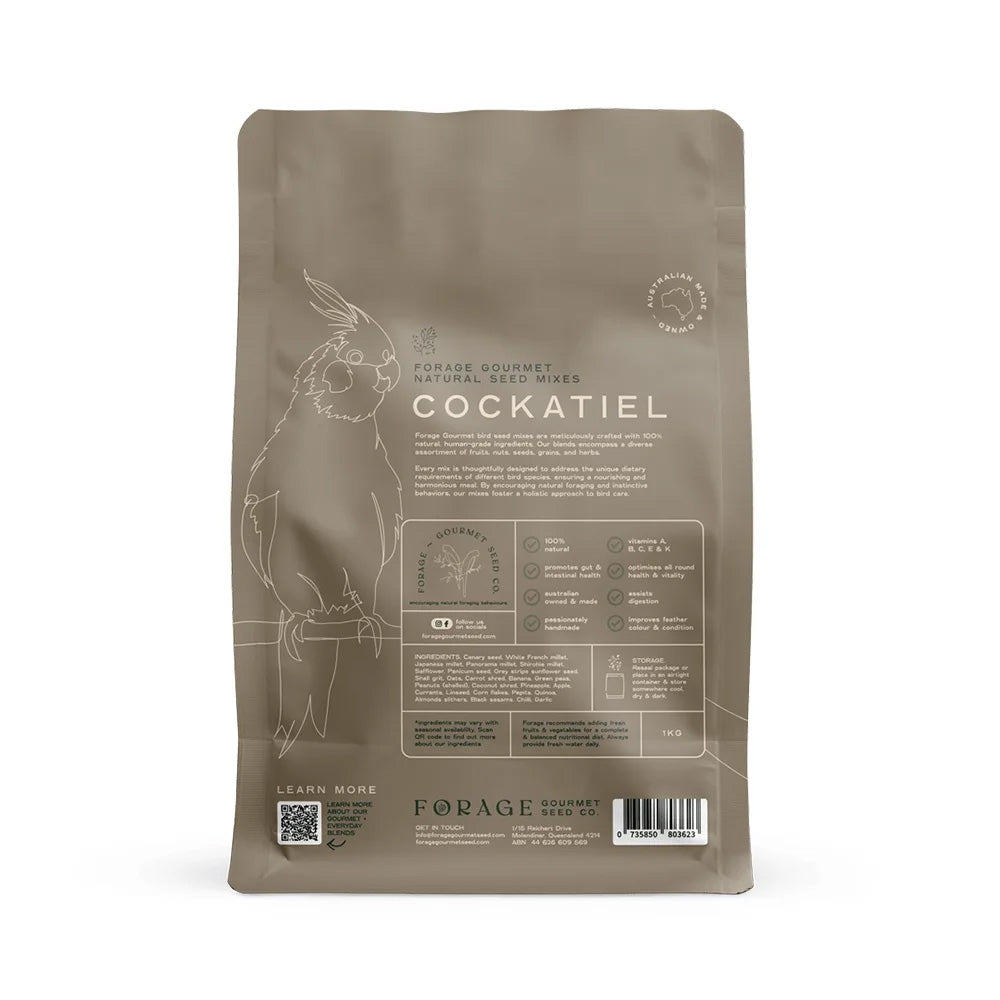 FORAGE GOURMET BIRD SEED Cockatiel