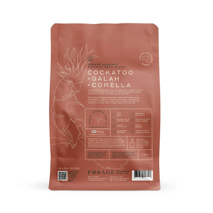 FORAGE GOURMET BIRD SEED Cockatoo, Galah & Corella