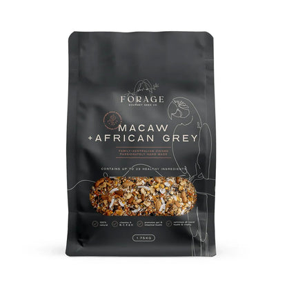 FORAGE GOURMET BIRD SEED Macaw & African Grey