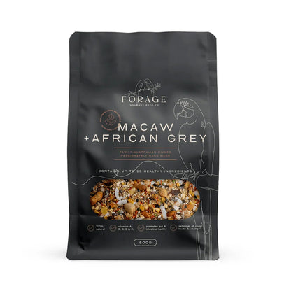 FORAGE GOURMET BIRD SEED Macaw & African Grey