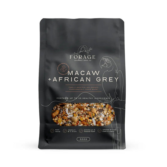 FORAGE GOURMET BIRD SEED Macaw & African Grey