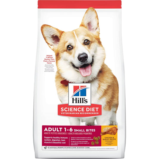 HILL'S Science Diet Adult Small Bites Chicken & Barley Recipe Dog Food - 2kg