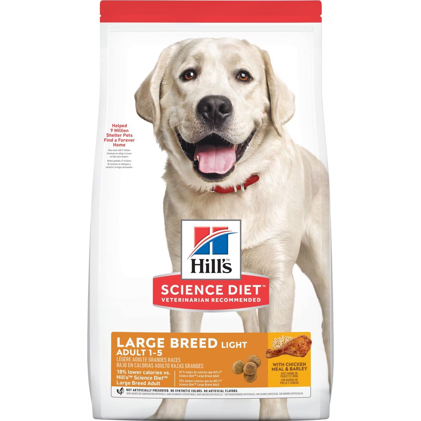 HILL'S Science Diet Adult Large Breed Light Chicken Meal & Barley Dog Food - 12kg