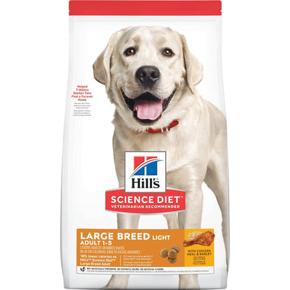 HILL'S Science Diet Adult Large Breed Light Chicken Meal & Barley Dog Food - 12kg