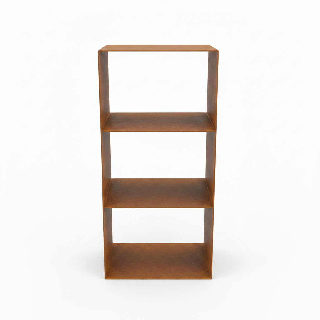 Corten Steel 3 Tier Firewood Holder