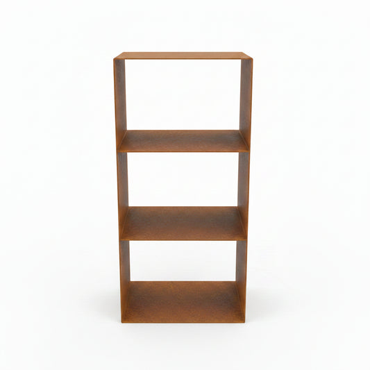 Corten Steel 3 Tier Firewood Holder