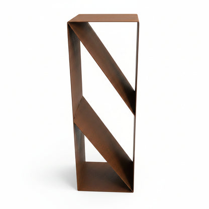 Corten Steel 3 Tier Angled Firewood Holder