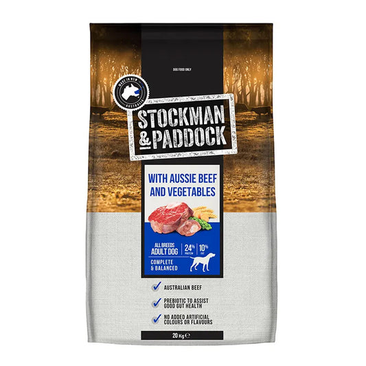 STOCKMAN & PADDOCK Beef and Vegetables Adult Dog