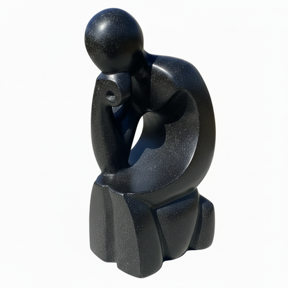 Abstract Black Figure Sculpture Clean