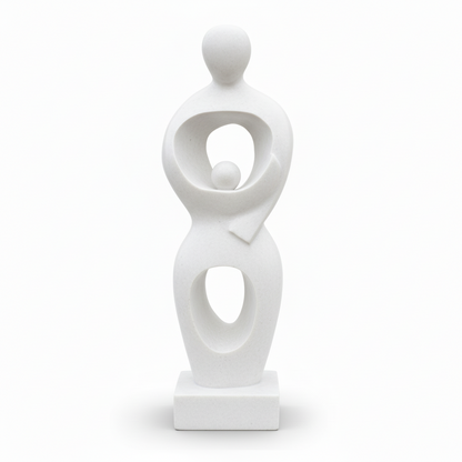 Mother and Child Abstract Garden Statue