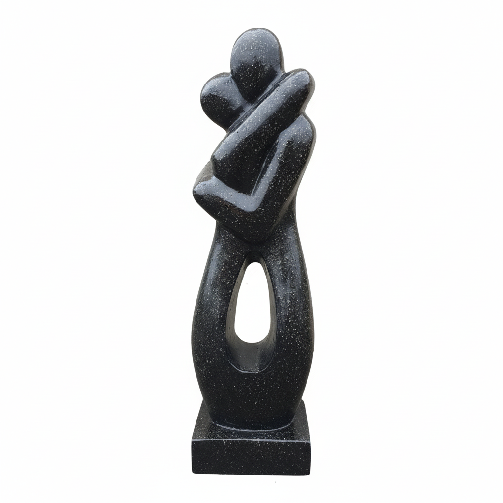 Hugging Couple Abstract Garden Statue