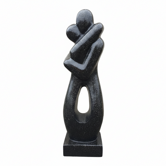 Hugging Couple Abstract Garden Statue
