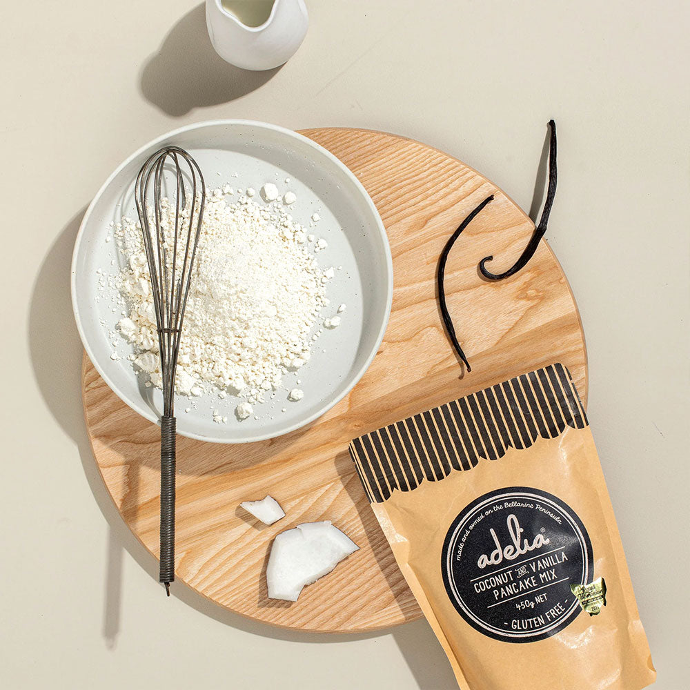 ADELIA Coconut & Vanilla Bean Pancake Mix
