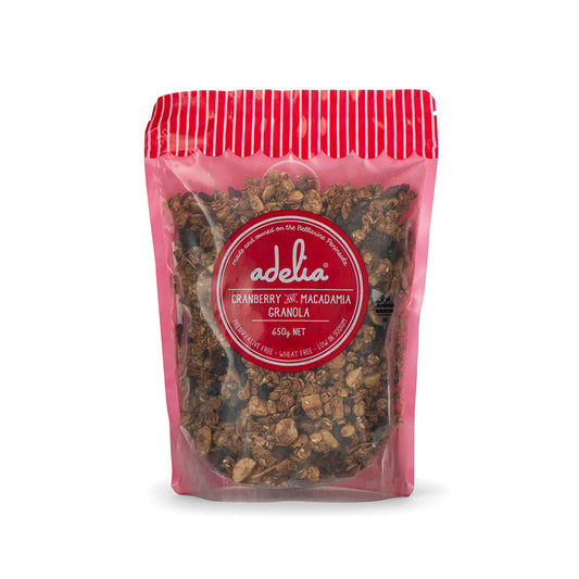 ADELIA Cranberry & Macadamia Granola