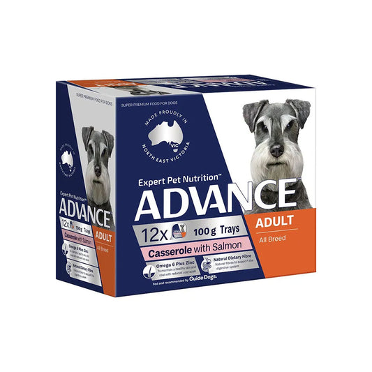 ADVANCE Adult All Breed Salmon Casserole Trays Wet Dog Food