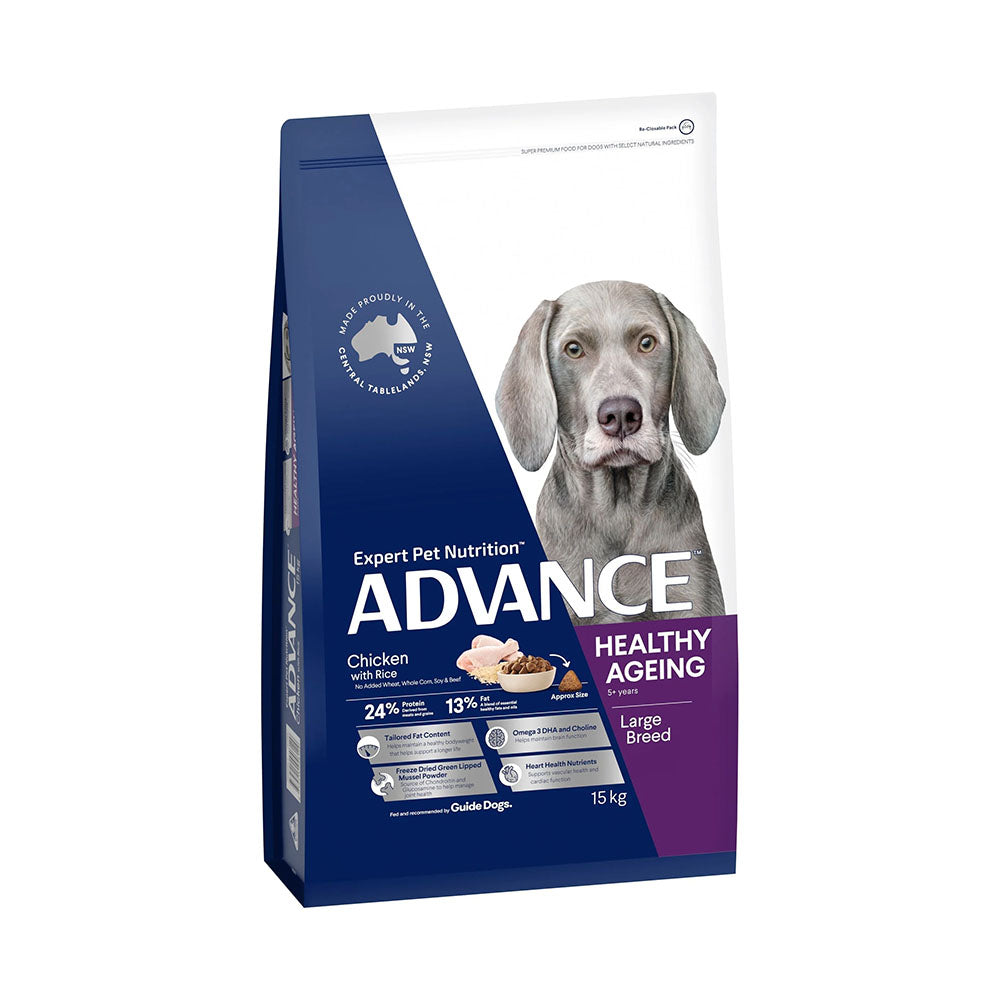 ADVANCE Healthy Ageing Large Breed Chicken with Rice Dry Dog Food