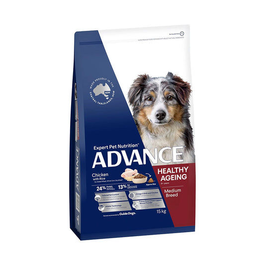ADVANCE Healthy Ageing Medium Breed Chicken with Rice Dry Dog Food