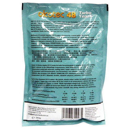 ALCOTEC 48 Hour Turbo Yeast
