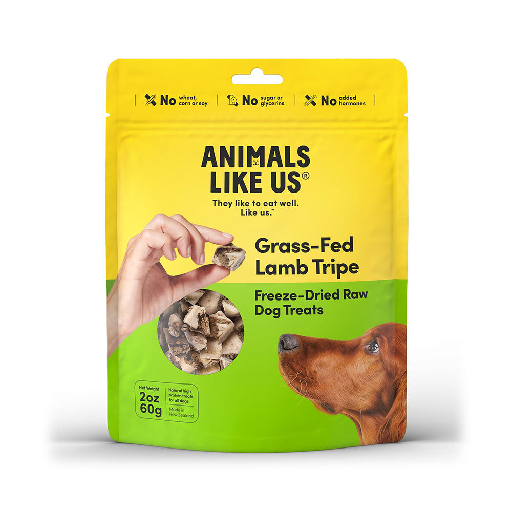 ANIMALS LIKE US Dog Treats Grass-Fed Lamb Tripe