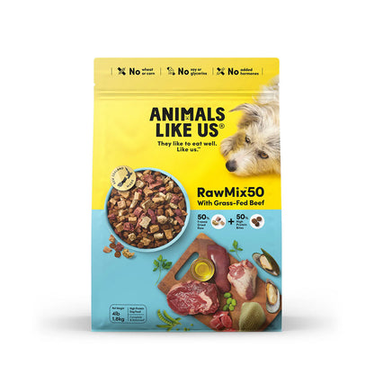 ANIMALS LIKE US RawMix50 with Grass-Fed Beef