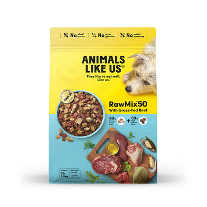 ANIMALS LIKE US RawMix50 with Grass-Fed Beef