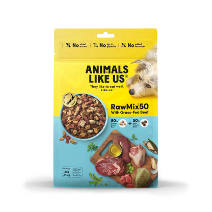 ANIMALS LIKE US RawMix50 with Grass-Fed Beef