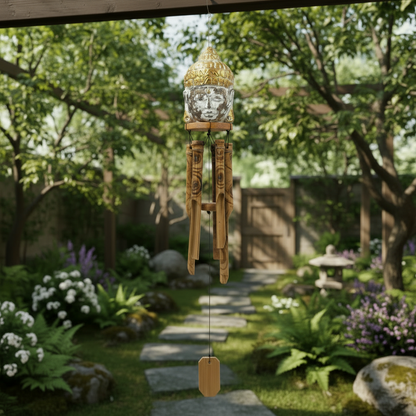 Garden Wind Chimes Buddha