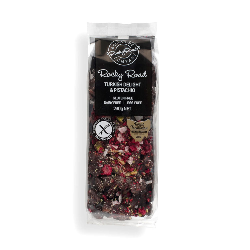 BELLARINE BROWNIE COMPANY Turkish Delight & Pistachio Rocky Road