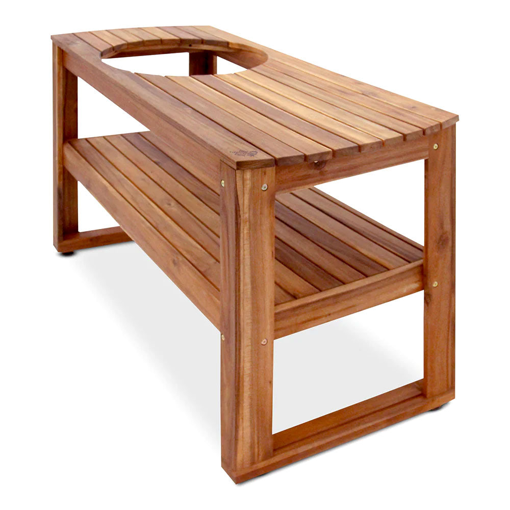 BIG GREEN EGG Large Acacia Table Package
