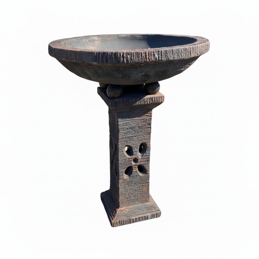 Bird Bath No Sticker White Background