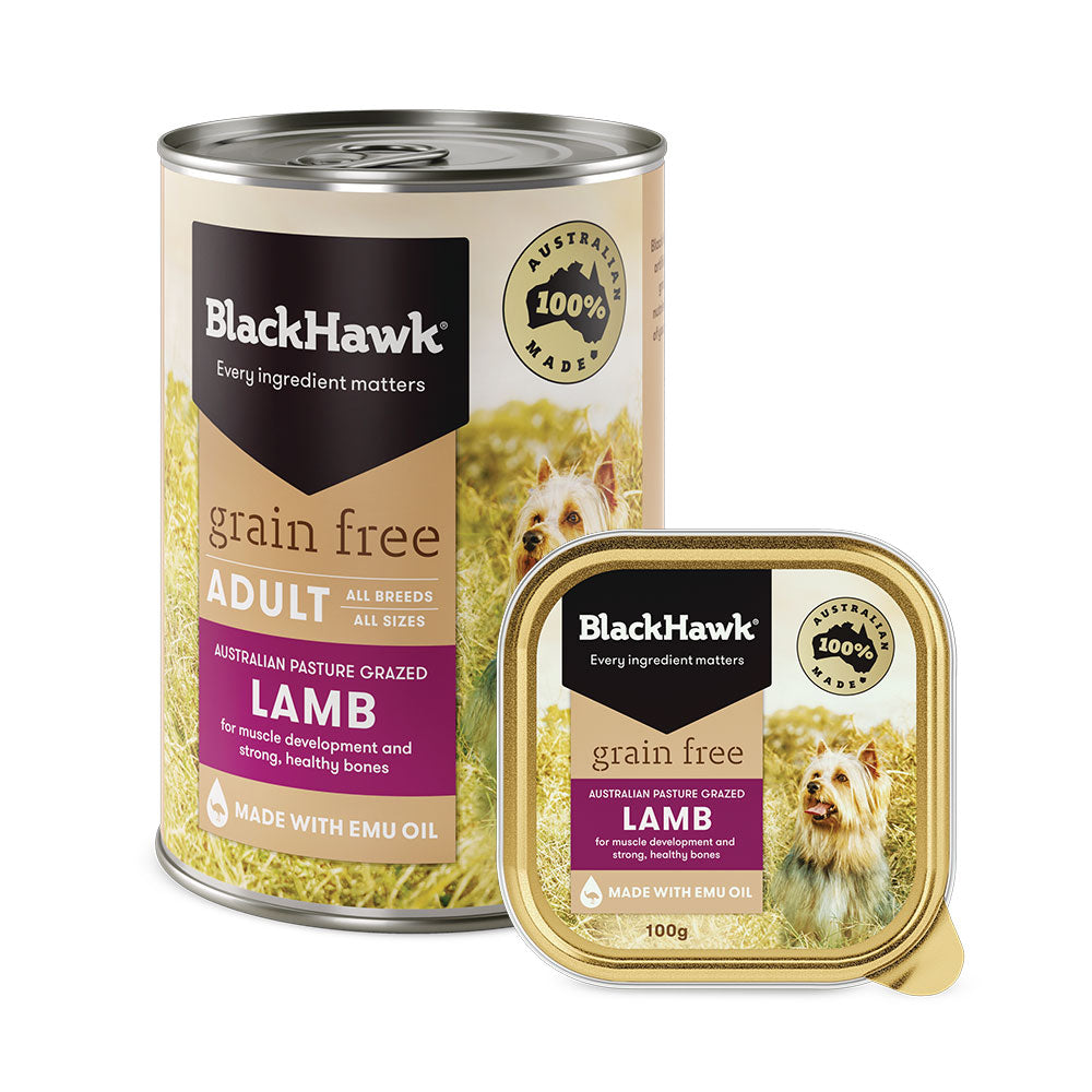 BLACK HAWK Grain Free Lamb Wet Adult Dog Food