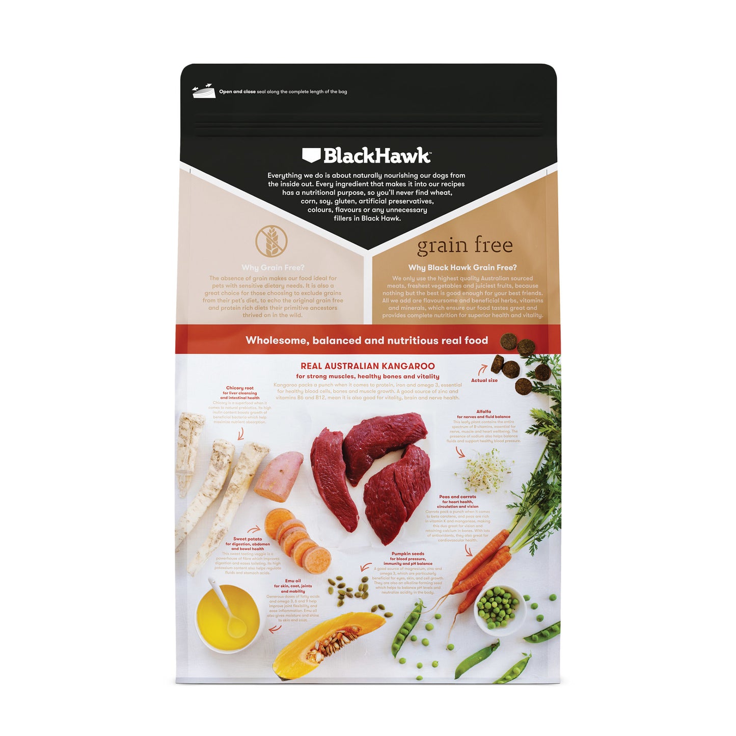 BLACK HAWK Grain Free Kangaroo