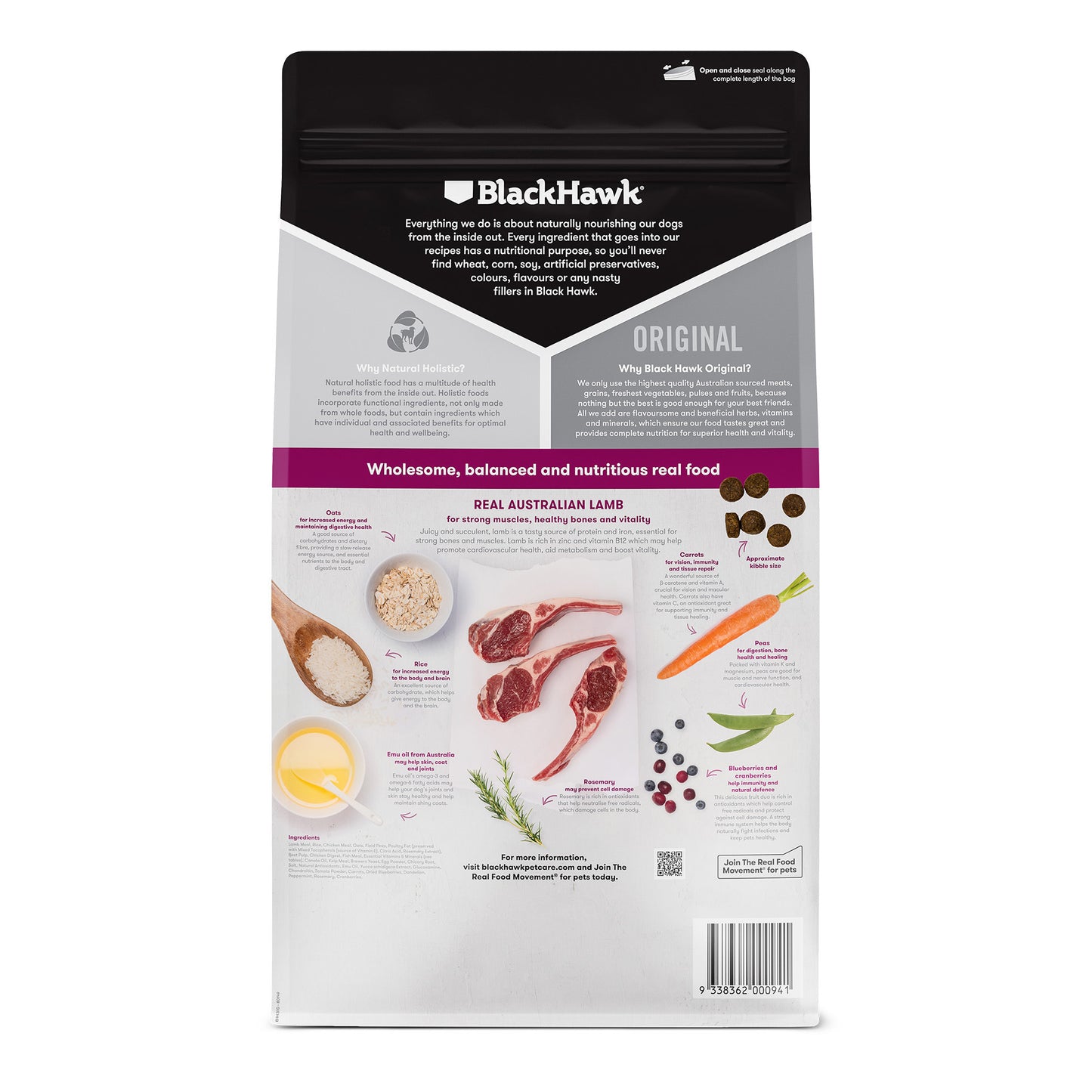 BLACK HAWK Original Adult Lamb & Rice